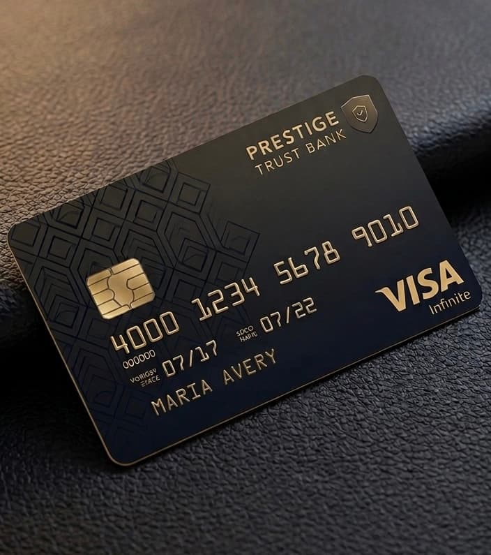 Prestige Trust Bank premium Visa card